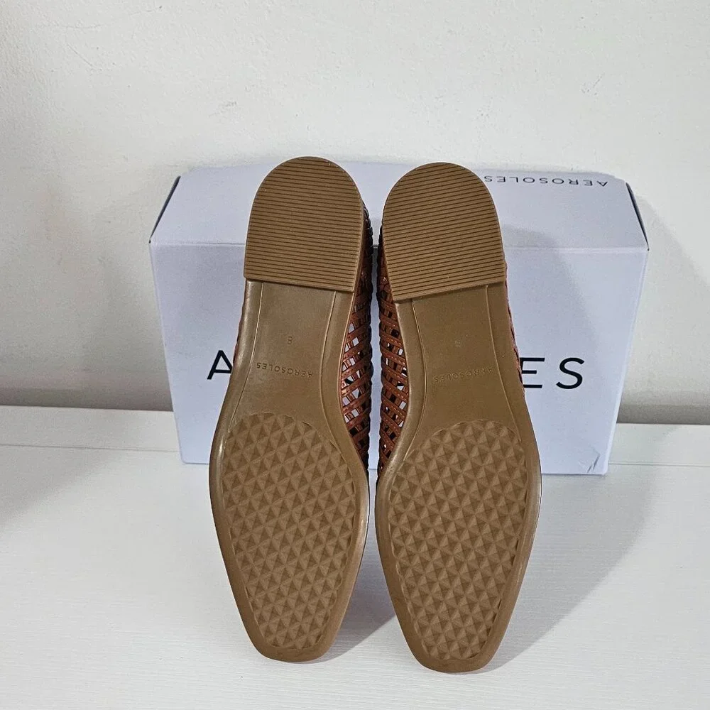 Aerosoles Nagle Perforated Loafers / Ginger Bread / Women's Size 8M - PU-338